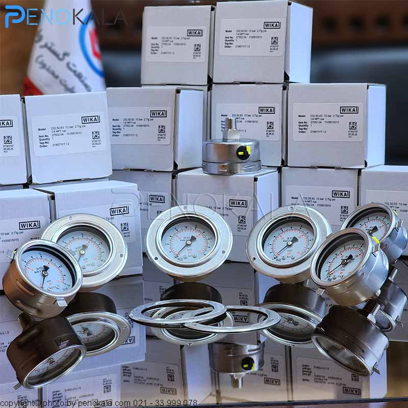 WIKA all-stainless-steel pressure gauge