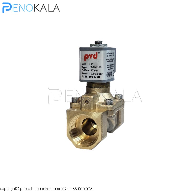 Brass-pneumatic-solenoid-valve-T-GM-105-PVD