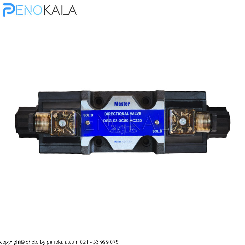 Hydraulic Solenoid Valve, Model DSG-03-3C60-AC220, Brand: Master