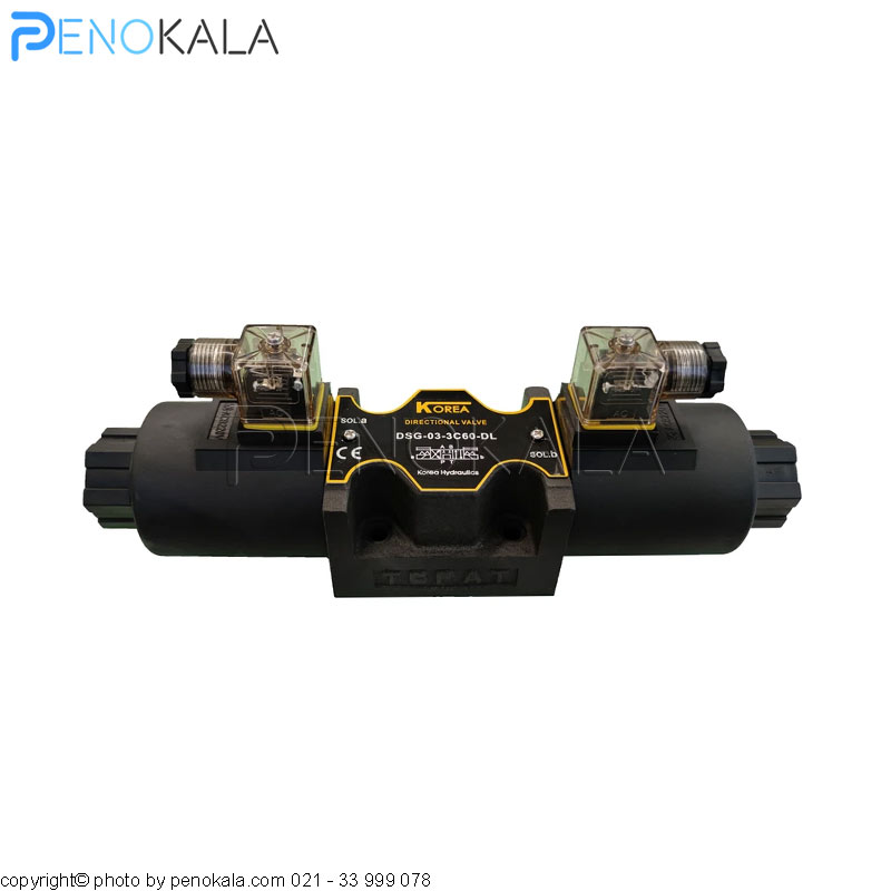 Hydraulic Solenoid Directional Control Valve, Model DSG-03-3C60-DL, KOREA Brand