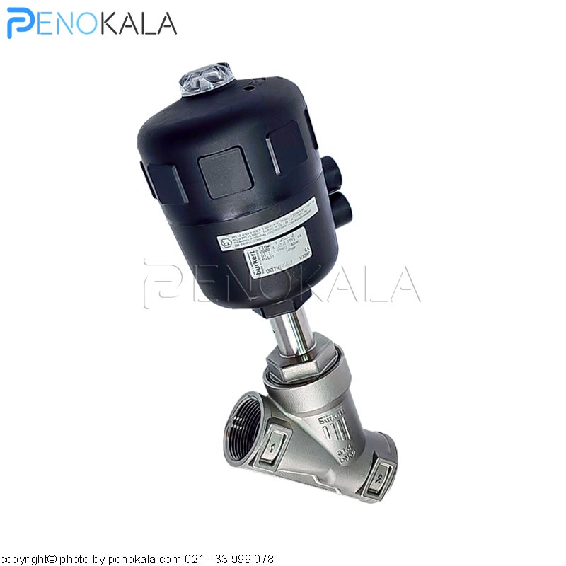 Burkert Type 2000 Pneumatic Angle Seat Valve G14 PTFE Seat Stainless Steel (3)