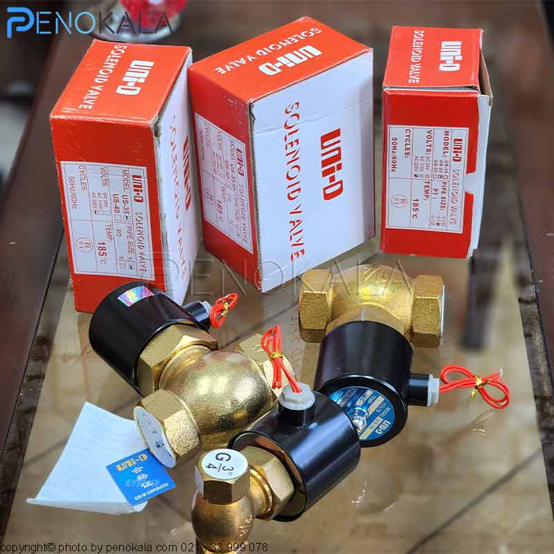 Uni D US Series Brass Steam Solenoid Valve 4 پنوکالا
