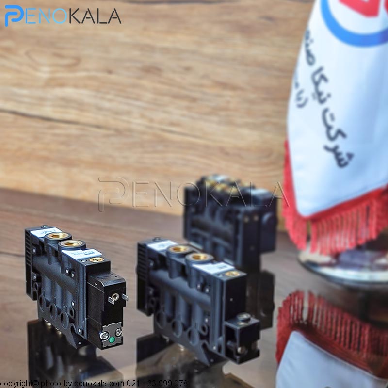 شیر برقی پنوماتیک با اتصال به شیر برقی مینیاتوری شیر مدل PVL-B 12161 (1)